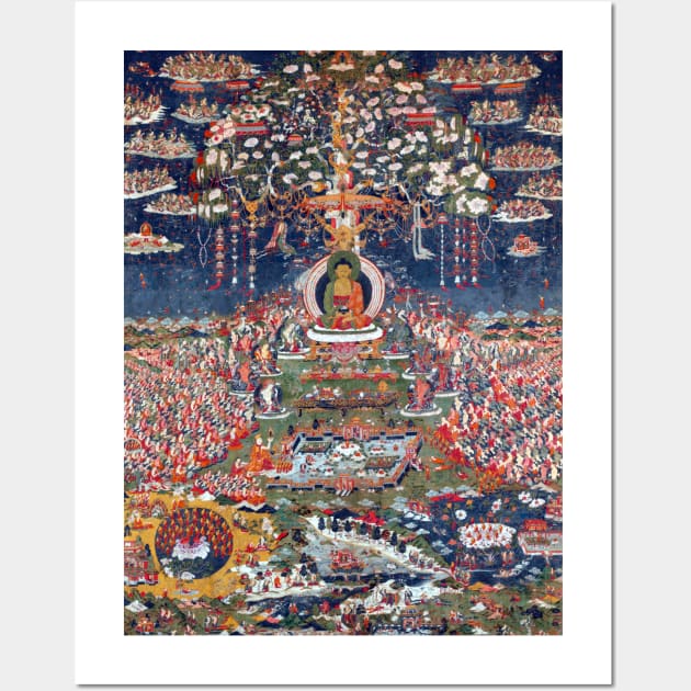 Central Tibet Amitabha, the Buddha of the Western Pure Land (Sukhavati) Wall Art by pdpress